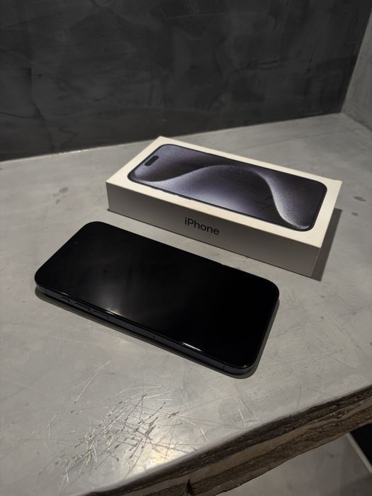 100%! КАТО НОВ Iphone 15 Pro Max Blue Titanium