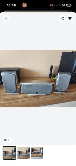 JBL SCS Compact Home Theater Center with front Satellite Speaker