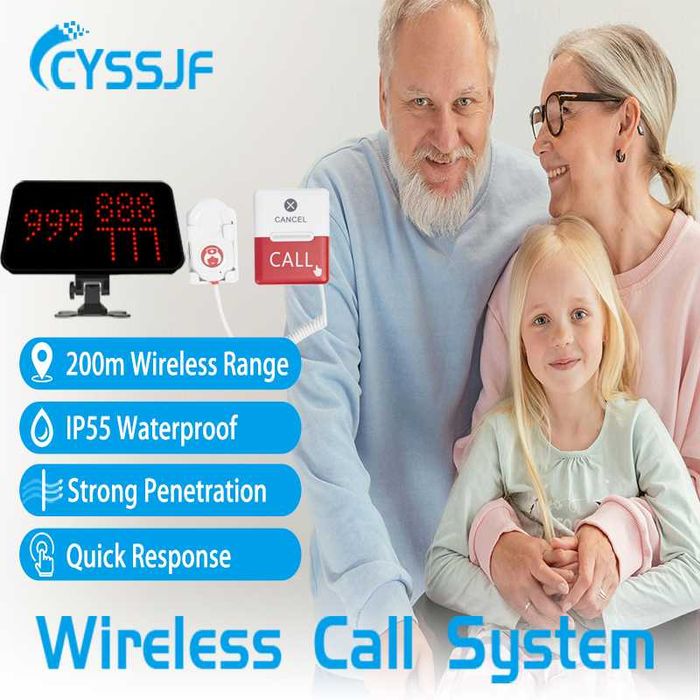 Кнопка экстренного вызова медсестры для больничной системы 433,92 МГц.