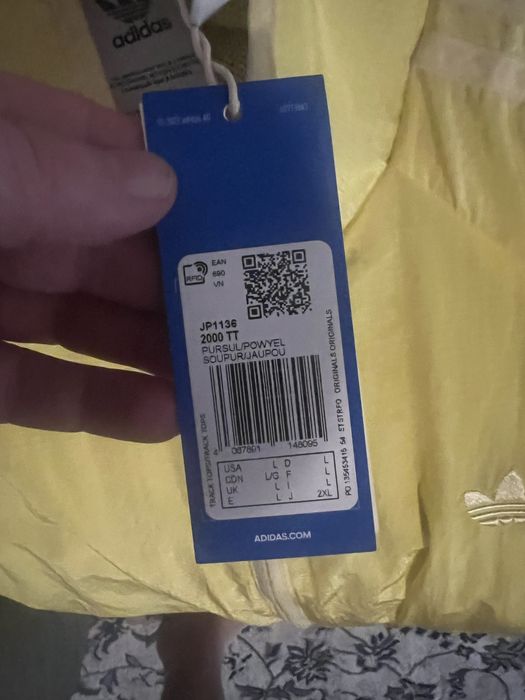 Jachetă adidas Originals Adicolor 2000s Woven Track Top - Mărimea L (Nouă)