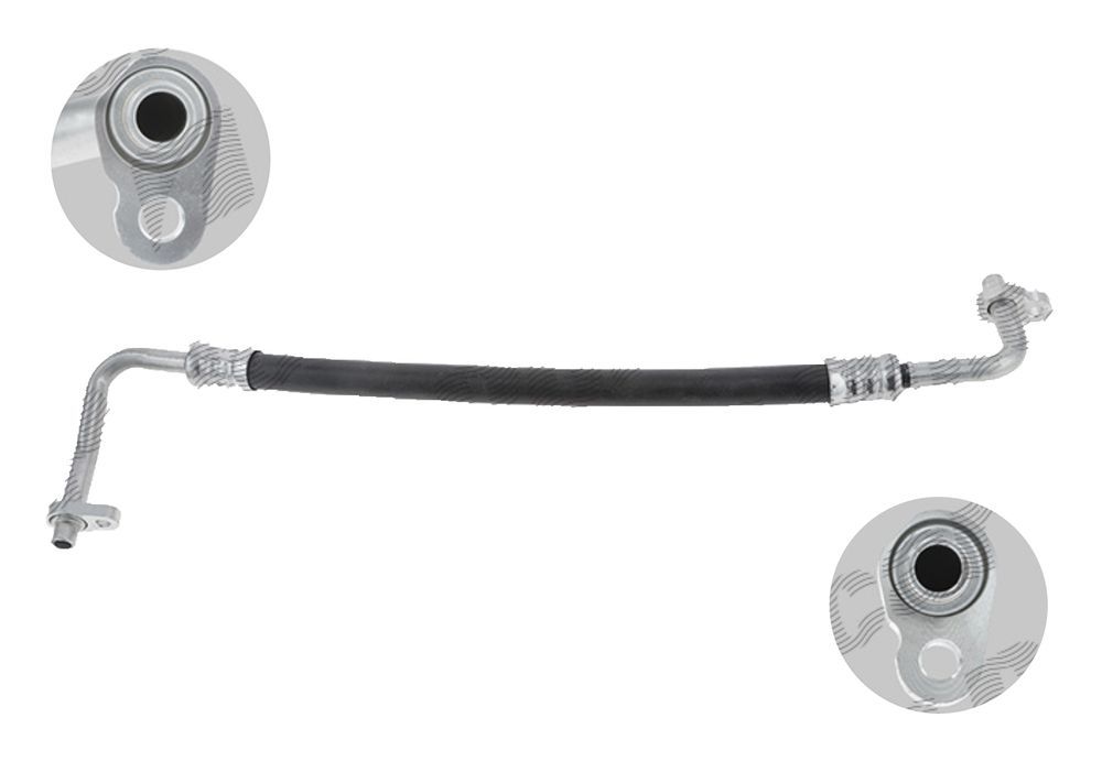 Conducta aer conditionat Renault Megane 202008, Scenic 202009, 1.9 dci, 1.6, 1.5 dci, Material: aluminiu; cauciuc, Compresor-condensator, Furtun de