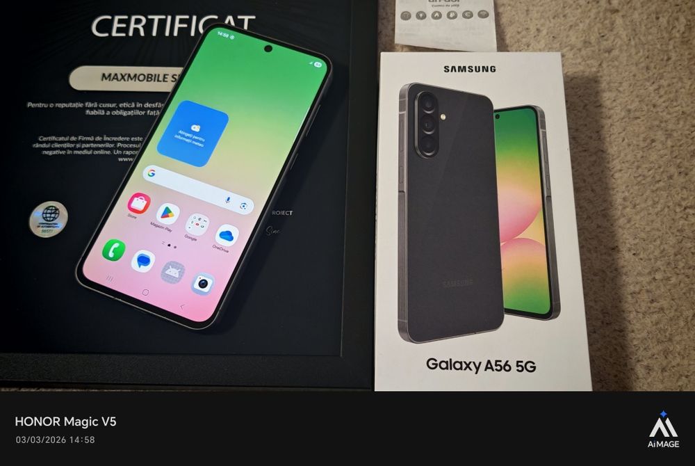 Samsung Galaxy A56 -5G / 128 GB / 8 GB RAM Black / Garanție