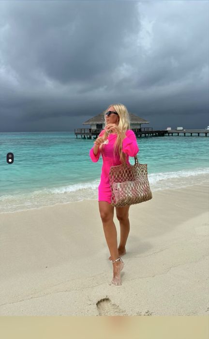 Пляжная туника сетка