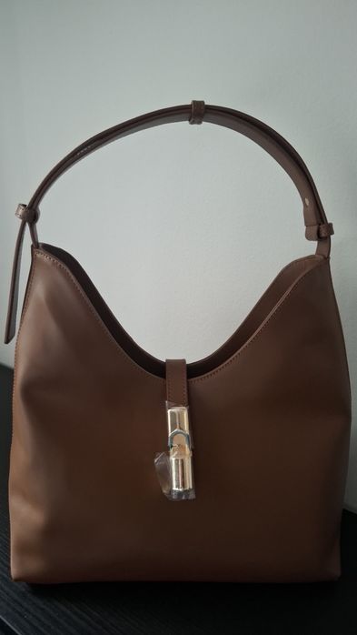 Furla кожена чанта