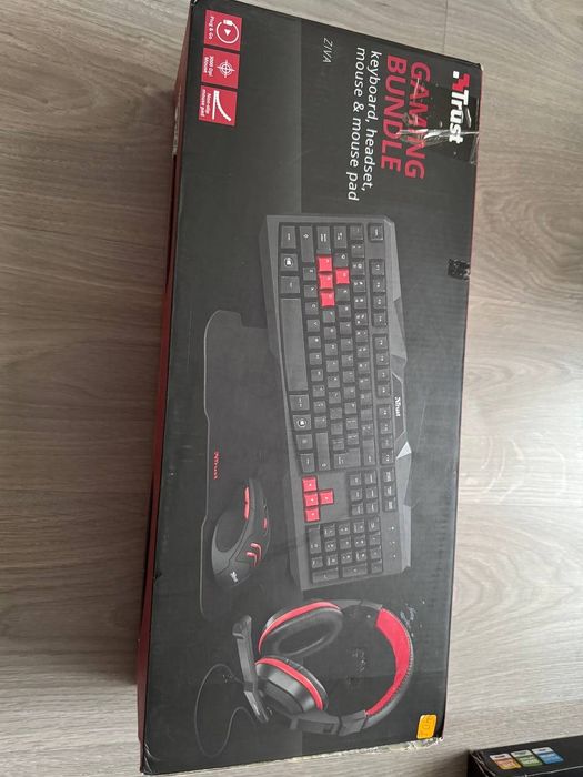 Продавам чисто нов геймърски комплект TRUST (Gaming Bundle)