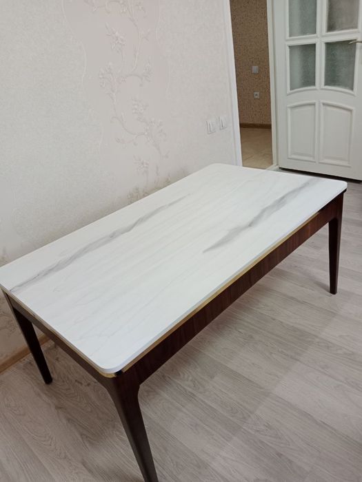 Стол 120×80, столешница из искусственного камня