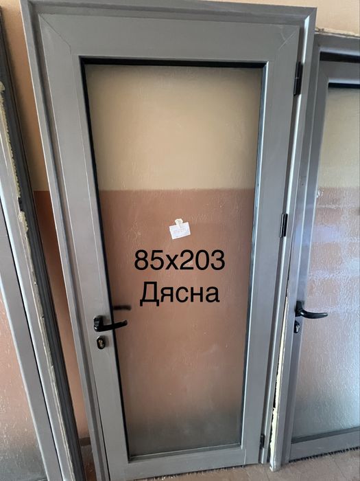 Алуминиева интерирона Врата стъклена