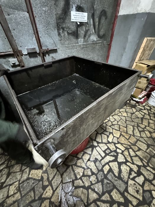 Корыто для замены масла металл