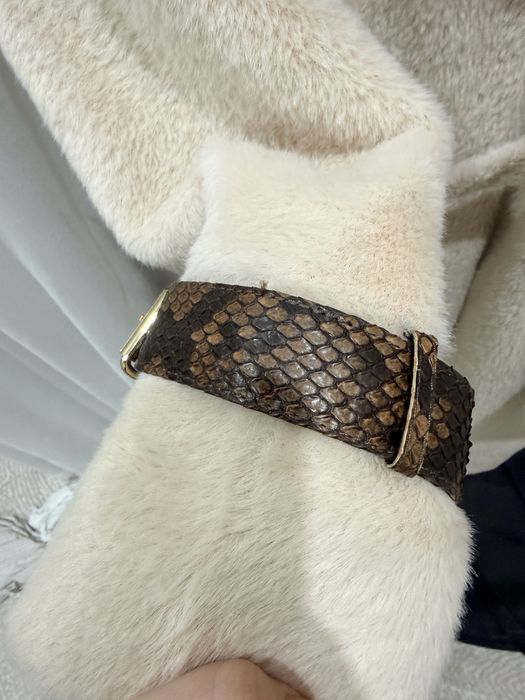 Шуба Лама с норковым воротником