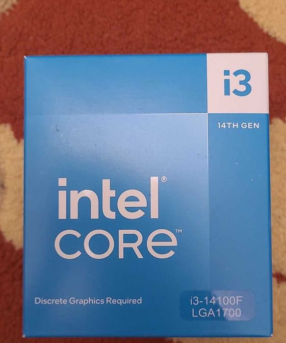 Procesor Intel i3-14100F, până la 4.7 GHz turbo, Socket 1700 - Nou