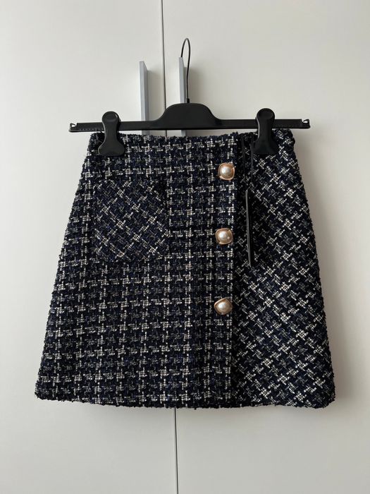 Твидовая юбка шорты