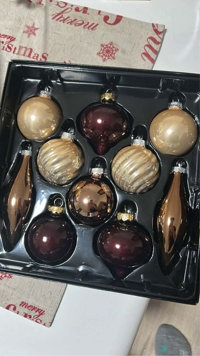 Стъклени коледни играчки Немско качество