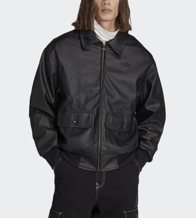 Кожаная куртка adidas