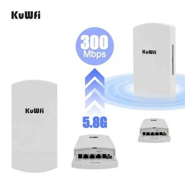3km long range wireless cpe 300mbps 5.8GHz 12dBi outdoor wifi bridge