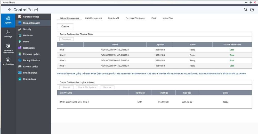 Server Fisiere NAS Qnap TS-420 cu 4 HDD de 2 TB Cloud Personal