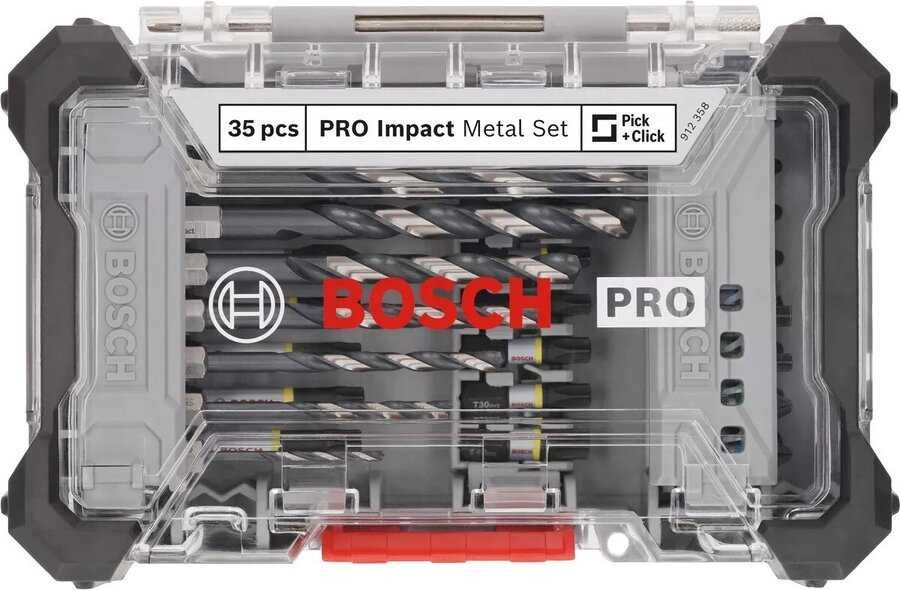 Комплект ударни битове и свредла Bosch PRO Impact Metal – 2608521U81