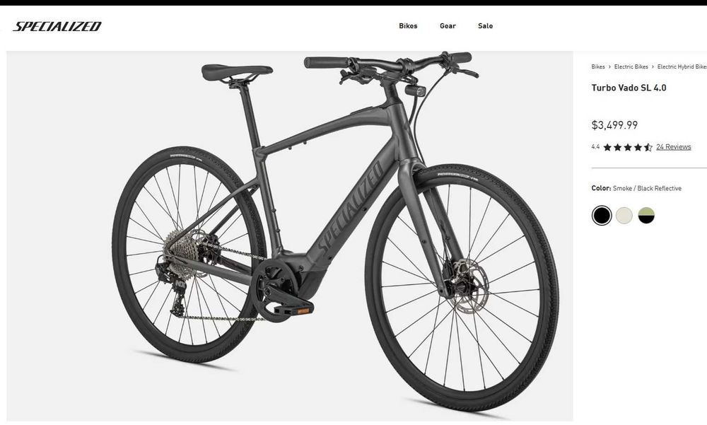 Vand bicicleta electrica Specialized VADO SL4 - size L ----- 30 cicluri de incarcare