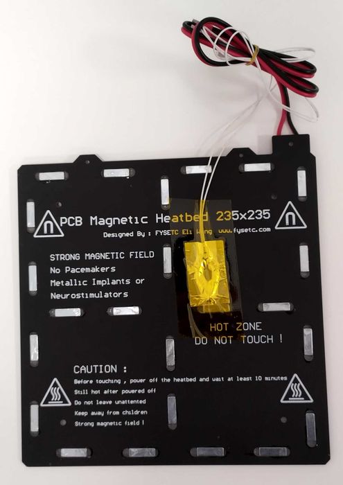 Kit PCB magnetic heated bed, 24V, 235x235mm, Biqu SSS, Ender 3
