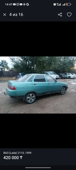 Ваз 2110 за 300 тыс тг