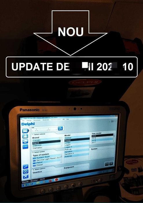 Diagnoza Auto Multimarca Romana 2025 + TABLETA Panasonic 10.1" I5 G7