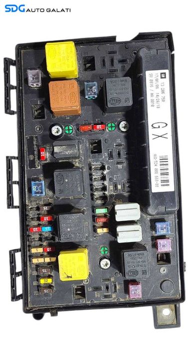 Panou Tablou Relee Sigurante Opel Astra H 2004 - 2010 Cod 13206750 13206750GX 5DK008668-08 [L7320]