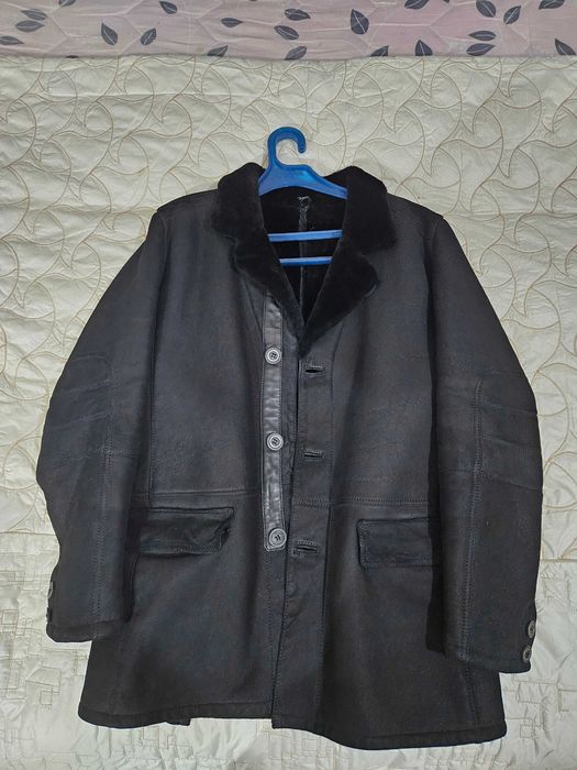 Продам дубленку мужскую черного цвета