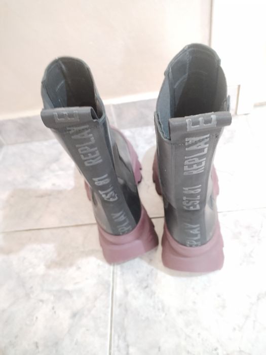 Боти от естествена кожа Replay.