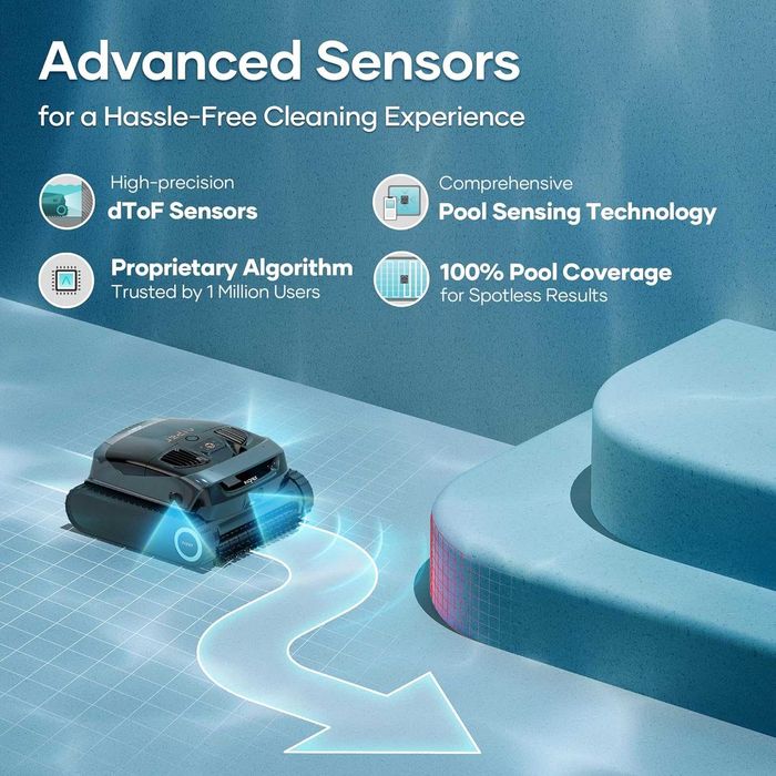 Беспроводной робот пылесос для бассейна AIPER Scuba X1! Новый!