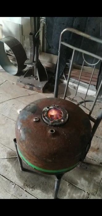 Печка в гараж на отработке