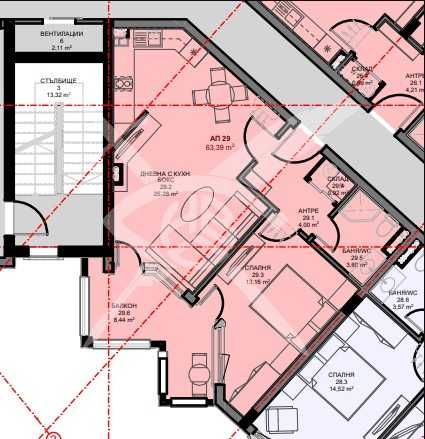 Двустаен апартамент в Поморие 777- 23262 -2