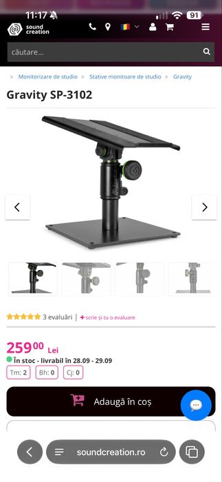 Stand DJ Gravity KSX-2 Rapid Desk + Gravity SP 3102