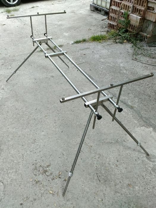 Неръждаема рибарска стойка за три въдици