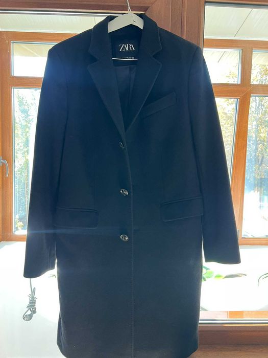 Palton Zara, culoarea negru, marimea M