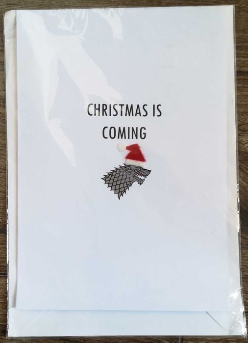 Felicitare Craciun - Christmas is Coming - GoT - noua