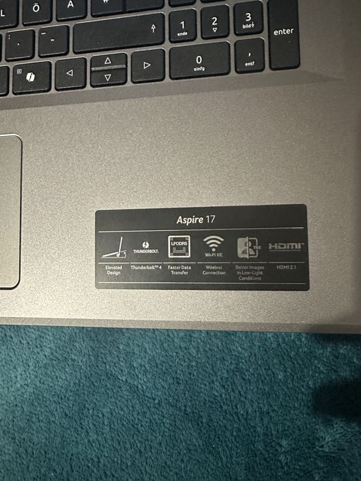 Laptop Acer Aspire 17, intel core i7, full hd 1080, 500GB,