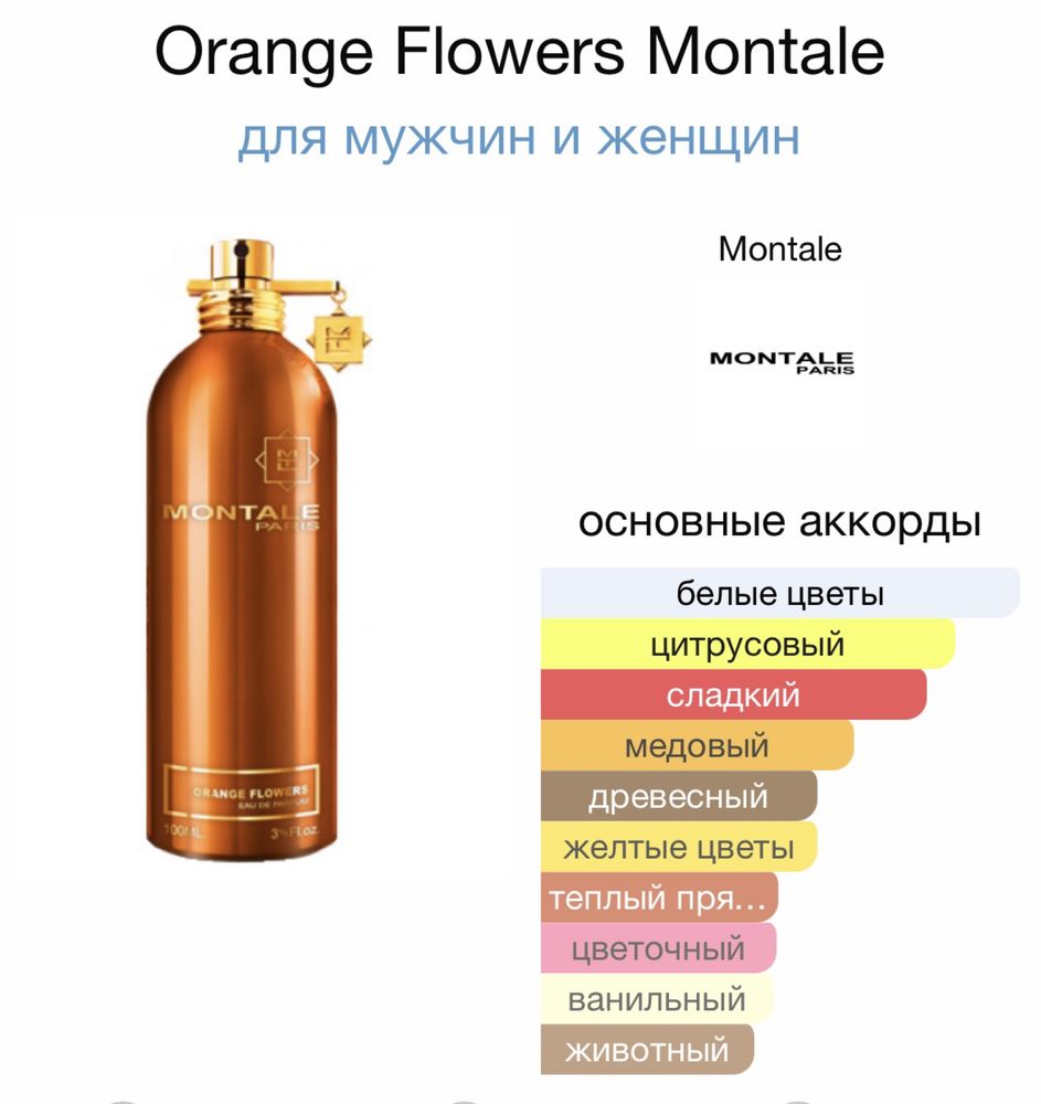 Montale orange. Монталь оранж Флауэрс.