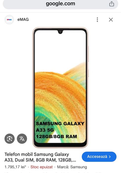 Telefon/Smartphone Samsung Galaxy A33 5G sigilat nou