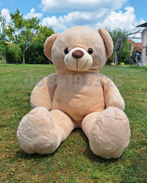 Голямо плюшено Мече, Кафяво / Розово / Бежово