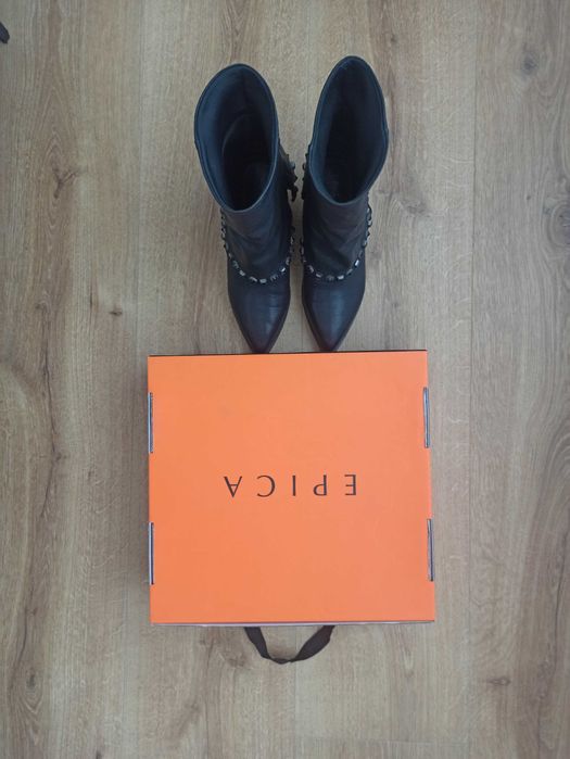 Botine Epica - piele fina - nu Anna Cori, Musette masura 39