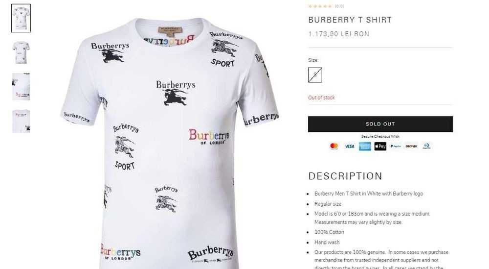 Tricou Burberry - London White