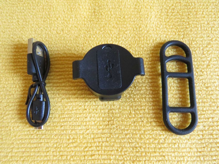 Set 2 lampi avertizare pentru bicicleta/trotineta, LED, Alb Rosu, Nou