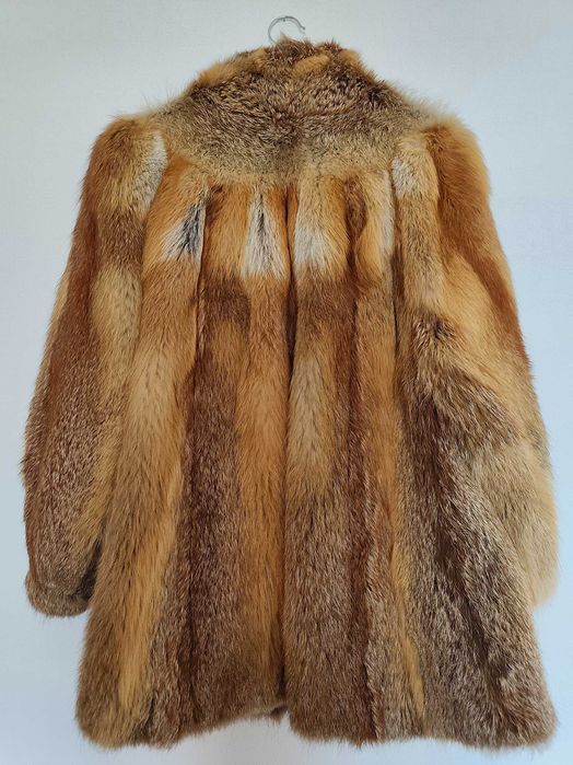 Кожено палто лисица