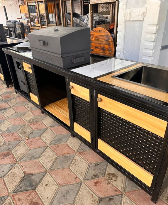 Мангальный комплекс в стиле лофт