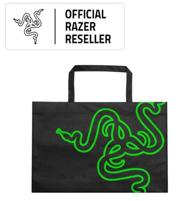 Колекционерски чанти RAZER черни с зелен шрифт‼️