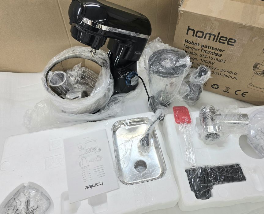 3 в 1, 2000W Мултифункционален Кухненски Робот Homlee SM-1518BM, 5.5L
