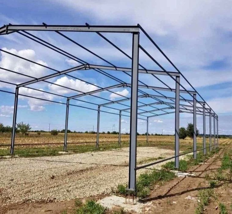 Vand structura metalica 10x25x4h confecționată din profile ipe 160.