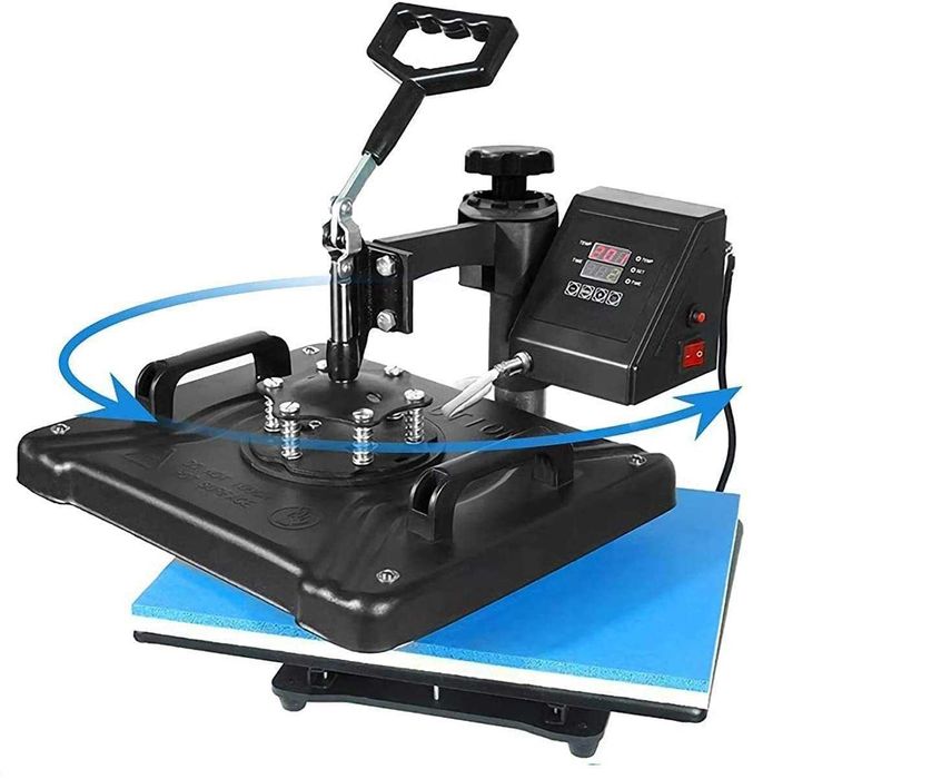 Presa termica multifunctionala 5in1, sublimare, tricouri, cani, sepci