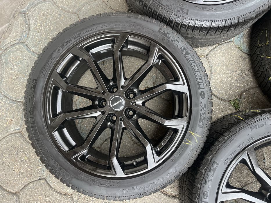 Jante aliaj 5x112mm, anvelope 245/45 R18 Audi A4 B8 B9, A6 C6 C7, A5, A7 A8, VW Seat Skoda Mercedes BMW