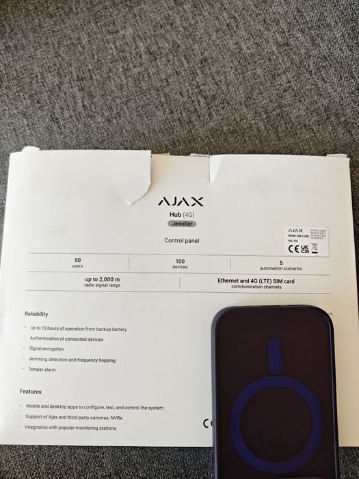 Ajax hub,ajax,аларма,хъб,аякс ,hub 4G