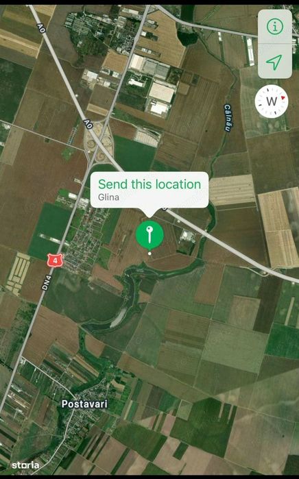 Teren Allegria, intravilan, șoseaua Oltenitei, A0, Popesti - Glina